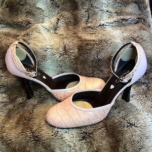 Aldo Pink Croc Heels